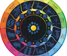 Different Signs of the zodiac design vector 02