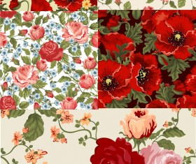 Beautiful flowers backgrounds art vector