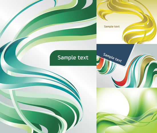 Elements of Dynamic color stripe background vector graphic