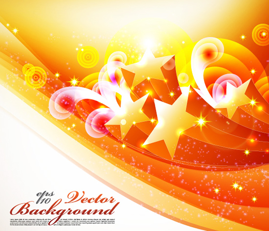 Five-pointed star pattern background vector