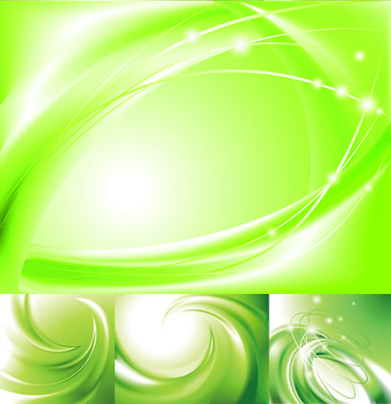 Elements of green movement patterns backgrounds vector art