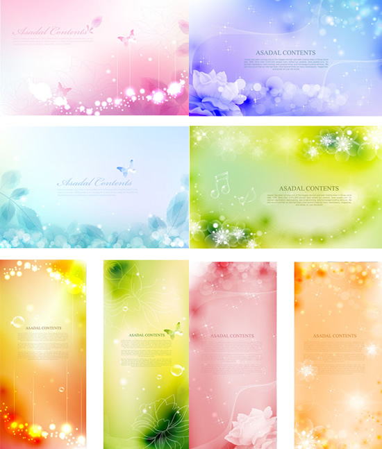 Elegant floral background Vector free download