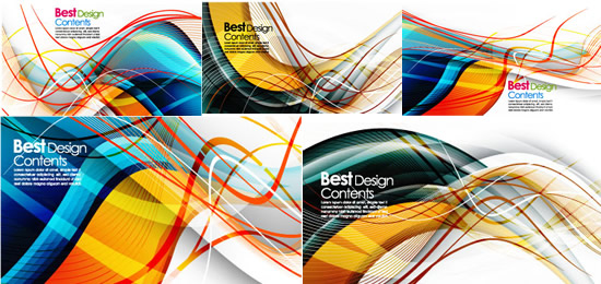 Elements of Dynamic stripe background design vector