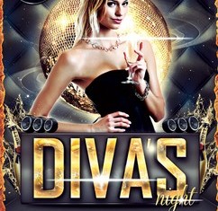 Diva's Night Flyer psd template