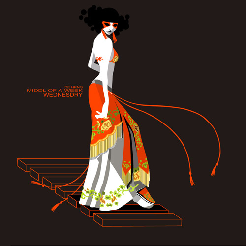 Fashion Woman 01 Vector