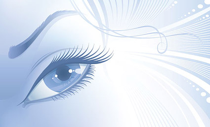 Elements of woman eyes Vector