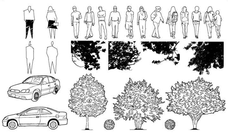 Figure the trees Vector