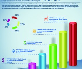 3D Infographic and diagram vector set 05