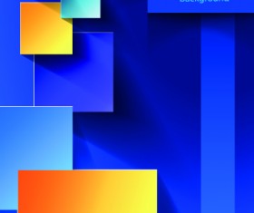 3D objects vector backgrounds 02