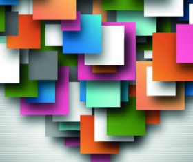 3D shapes background 02