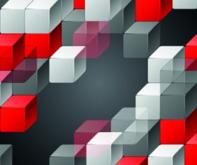 3D Geometric shapes backgrounds 02