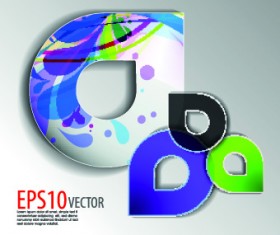 Set of Abstract objects backgrounds 01