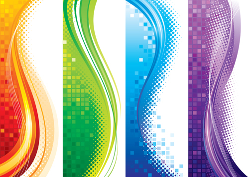 Brilliant Abstract backgrounds vector 05