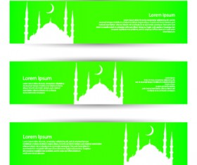 Banner of travel elements vector 05