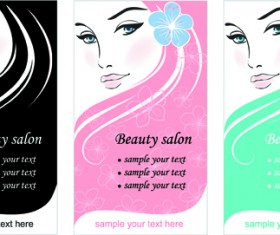 Woman with Beauty Salon vector 01