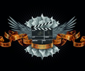 Cinema design elements vector 01