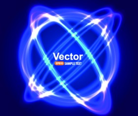 Blue light backgrounds set 03