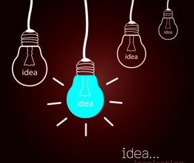 Concept Bulb design vector 04