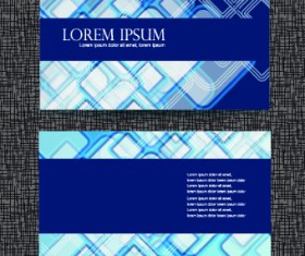 Blue Style Business cards design vector 03