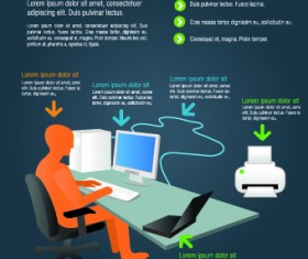 Business people vector template set 03