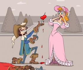 Cartoons figure vector 07