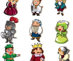 Cartoons figure vector 08