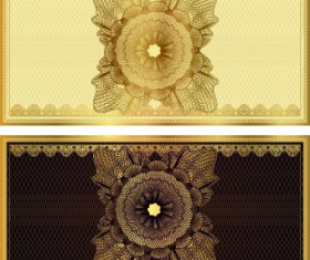 Certificate coupon design template vector 02