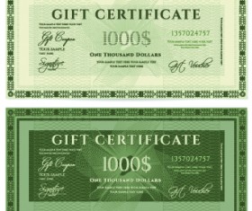 Certificate coupon design template vector 04