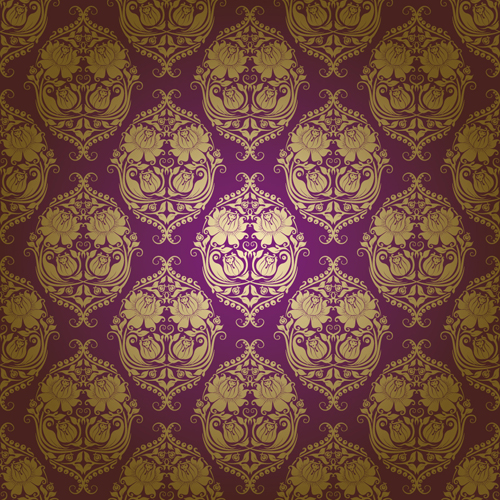 Classic floral Pattern vector 02
