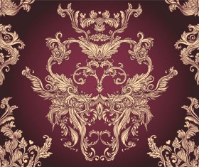 Classic floral Pattern vector 03