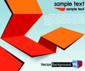Colored Origami vector backgrounds 01