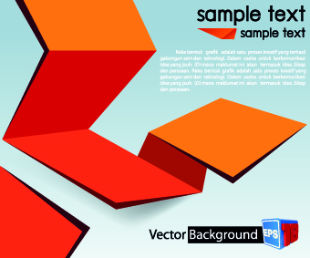 Colored Origami vector backgrounds 01