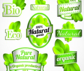 Vector Eco Labels set 03