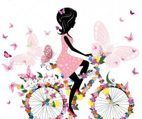 Hand drawn Fashion Girls vector 01