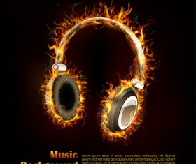 Creative Fire elements vector 02