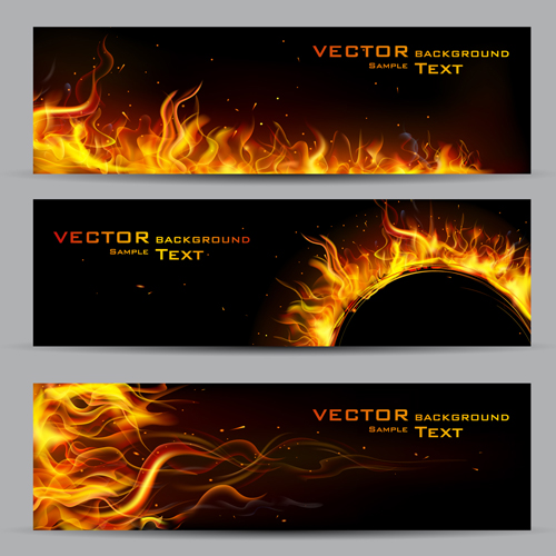 Vector Fire Backgrounds 03
