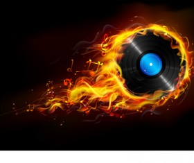 Creative Fire elements vector 04