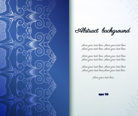 Floral background with you text vector 02