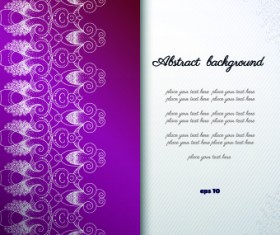 Floral background with you text vector 03