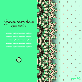 Floral background with you text vector 05