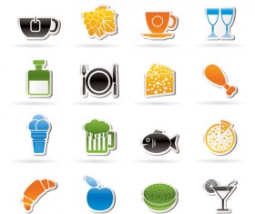 Elements of Food icons set 03