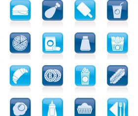 Elements of Food icons set 04
