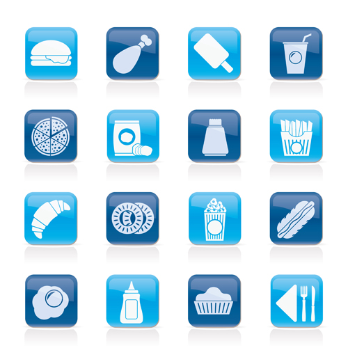 Elements of Food icons set 04