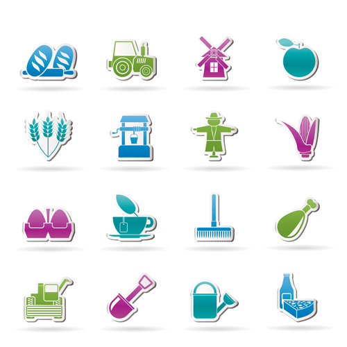 Elements of Food icons set 05