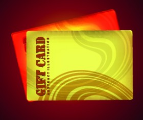 Vector Gift cards design set 01