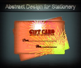 Vector Gift cards design set 04