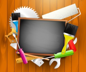 Hand Tools vector backgrounds 03