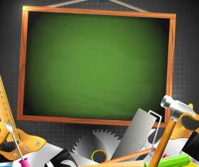 Hand Tools vector backgrounds 05