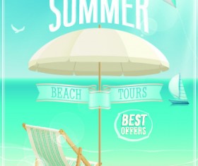 Happy summer design elements vector 01