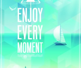 Happy summer design elements vector 02